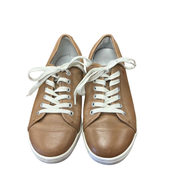 Josef Seibel Low Top Caramel-Coloured Leather Sneakers Size 37EUC - Picture 4 of 9